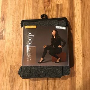 West Loop M/L Dark Heather Grey Fleece Leggings